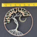 this tree measures 6 inches as shown by fornt view laying against measuring tape
